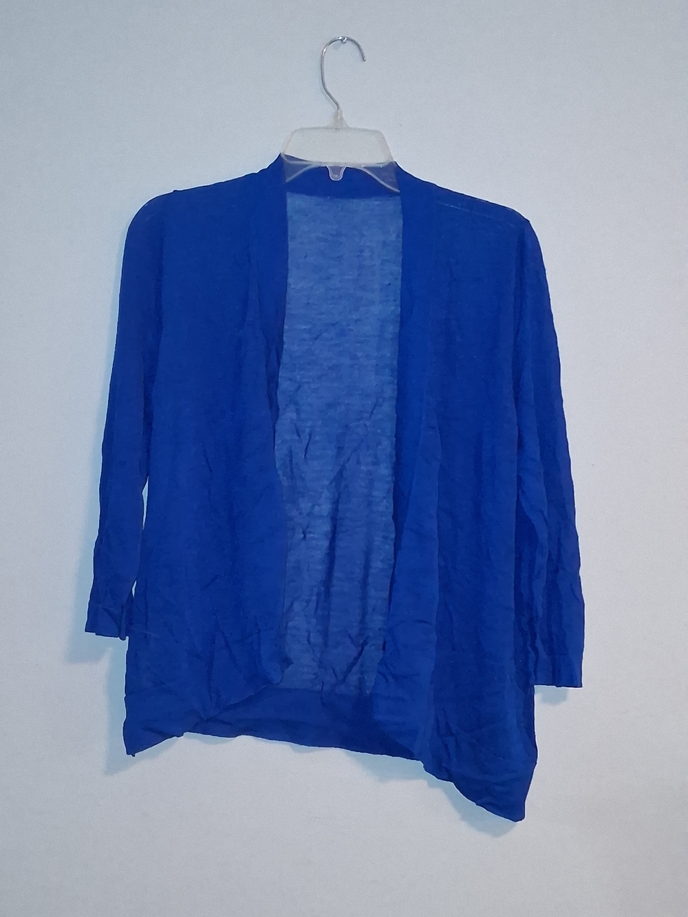 Chico's Royal Blue Open-Front Cardigan